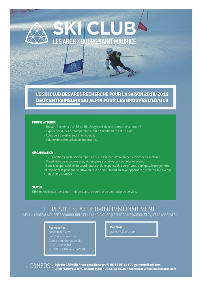 offre ski club les arcs