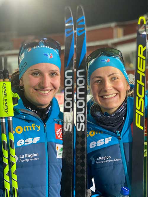 Julia Simon et Justine Braisaz